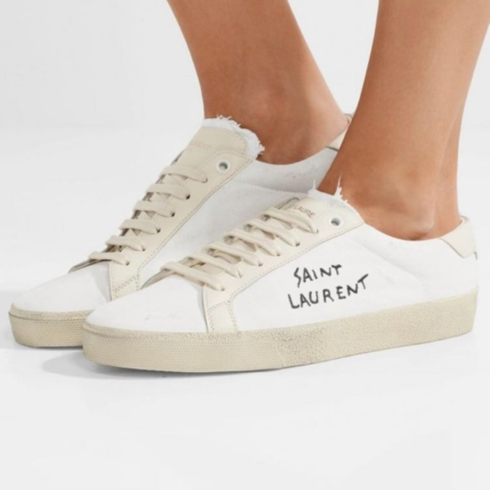 Saint Laurent Classic Court Sneakers Gem